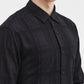 Black Checked Slim Fit Casual Shirt | Greenfibre