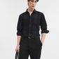 Black Checked Slim Fit Casual Shirt | Greenfibre