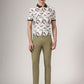 Pista Green Solid Super Slim Fit Casual Trouser | Greenfibre