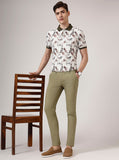 Pista Green Solid Super Slim Fit Casual Trouser | Greenfibre