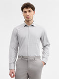 Grey Solid Regular Fit Formal Shirt | Greenfibre