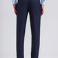 Navy Blue Printed Slim Fit Formal Trouser | Greenfibre