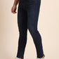 Mid Night Blue Washed Narrow Fit Jeans | Greenfibre