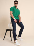 Mid Night Blue Washed Narrow Fit Jeans | Greenfibre