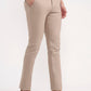 Dark Khaki Solid Super Slim Fit Casual Trouser | Greenfibre