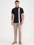 Dark Khaki Solid Super Slim Fit Casual Trouser | Greenfibre