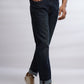 Navy Blue Washed Straight Fit Jeans | Greenfibre