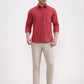 Maroon Solid Slim Fit Casual Shirt | Greenfibre