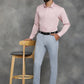 Pink Solid Slim Fit Casual Shirt | GreenFibre