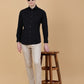 Black Solid Slim Fit Party Wear Shirt | Greenfibre