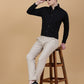 Black Solid Slim Fit Party Wear Shirt | Greenfibre