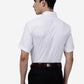 White Solid Regular Fit Formal Shirt | Greenfibre