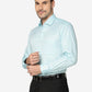 Green Solid Slim Fit Formal Shirt | Greenfibre