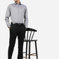 Dark Grey Solid Slim Fit Formal Shirt | Greenfibre