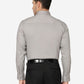 Light Grey Striped Slim Fit Party Wear Shirt | Greenfibre