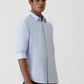 Light Blue Striped Smart Fit Semi Casual Shirt | Greenfibre