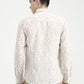 Beige Printed Slim Fit Casual Shirt | Greenfibre