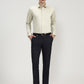 Pista Green Solid Slim Fit Formal Shirt | Greenfibre