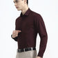 Maroon Solid Slim Fit Formal Shirt | Greenfibre