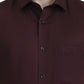 Maroon Solid Slim Fit Formal Shirt | Greenfibre