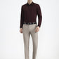 Maroon Solid Slim Fit Formal Shirt | Greenfibre