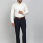 Cream Solid Slim Fit Formal Shirt | Metal