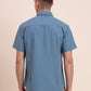 Dark Blue Solid Slim Fit Casual Shirt | Greenfibre