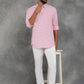 Pink Checked Smart Fit Semi Casual Shirt | GreenFibre