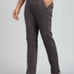 Dark Grey Solid Super Slim Fit Casual Trouser | Greenfibre