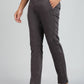 Dark Grey Solid Super Slim Fit Casual Trouser | Greenfibre