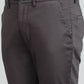 Dark Grey Solid Super Slim Fit Casual Trouser | Greenfibre