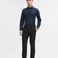 Teal Solid Slim Fit Party Wear Shirt | Greenfibre