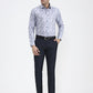 Blue Printed Slim Fit Party Wear Shirt | Greenfibre