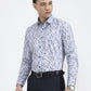 Blue Printed Slim Fit Party Wear Shirt | Greenfibre