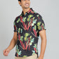 Black Printed Slim Fit Casual Shirt | JadeBlue