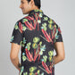 Black Printed Slim Fit Casual Shirt | JadeBlue
