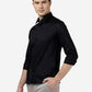 Black Solid Slim Fit Casual Shirt | Greenfibre