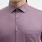 Purple Solid Slim Fit Formal Shirt | Greenfibre