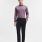 Purple Solid Slim Fit Formal Shirt | Greenfibre