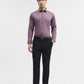 Purple Solid Slim Fit Formal Shirt | Greenfibre