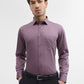 Purple Solid Slim Fit Formal Shirt | Greenfibre