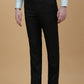Black Solid Slim Fit Formal Trouser | Greenfibre