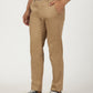 Khaki Solid Neo Fit Casual Trouser | Greenfibre