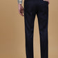 Navy Blue Solid Slim Fit Formal Trouser | Greenfibre