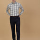 Navy Blue Solid Slim Fit Formal Trouser | Greenfibre