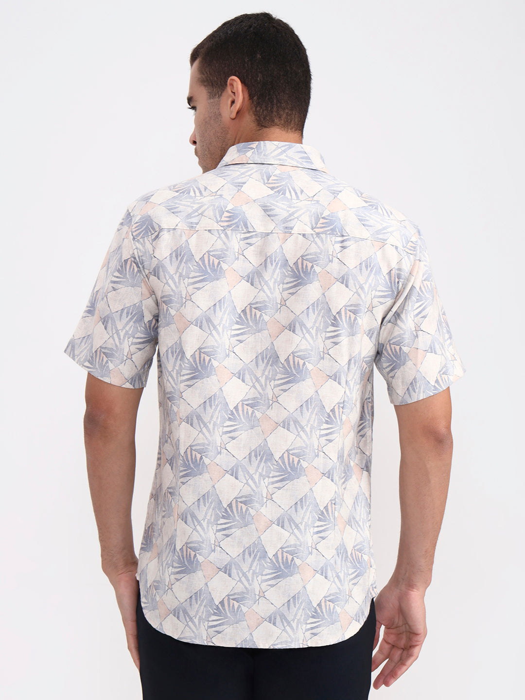 Voilet Printed Slim Fit Casual Shirt | Greenfibre