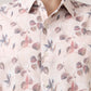 Beige Printed Slim Fit Casual Shirt | Greenfibre