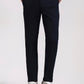 Navy Blue Solid Neo Fit Casual Trouser | Greenfibre