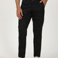 Black Solid Neo Fit Casual Trouser | Greenfibre