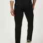 Black Solid Neo Fit Casual Trouser | Greenfibre